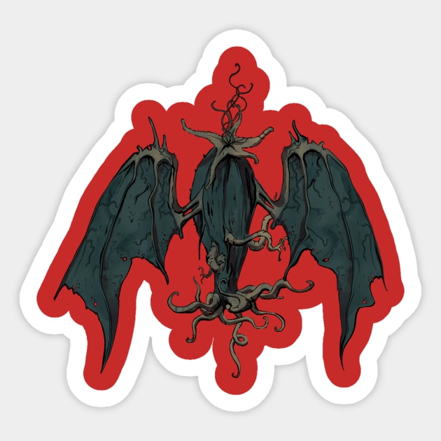 Elder Thing Lovecraft Monster Lovecraft Sticker Teepublic 7590